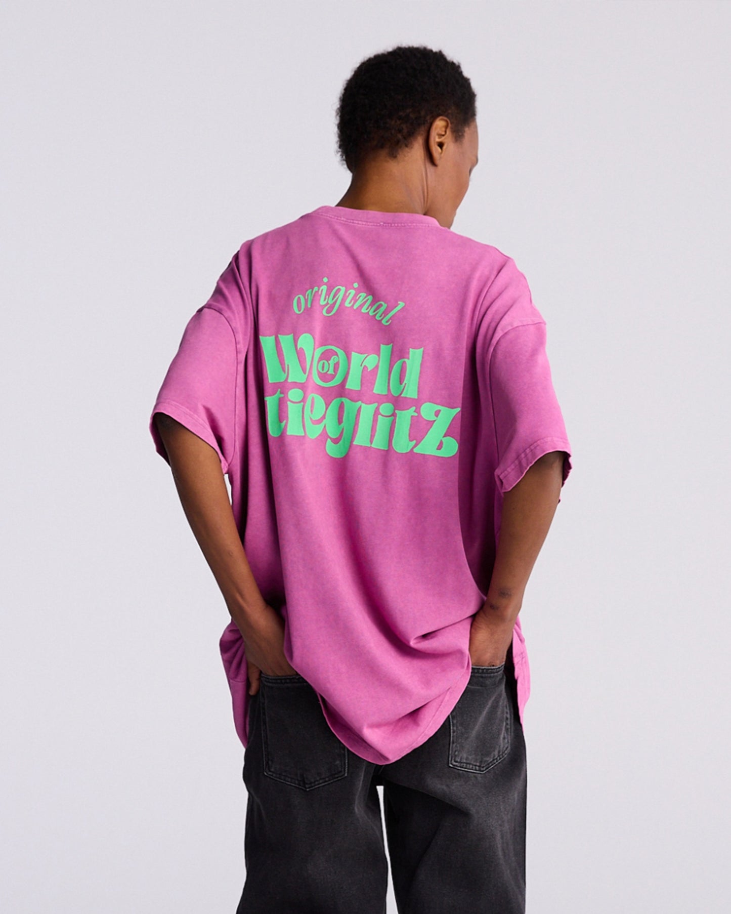 World of Stieg Oversized T-shirt | Pink