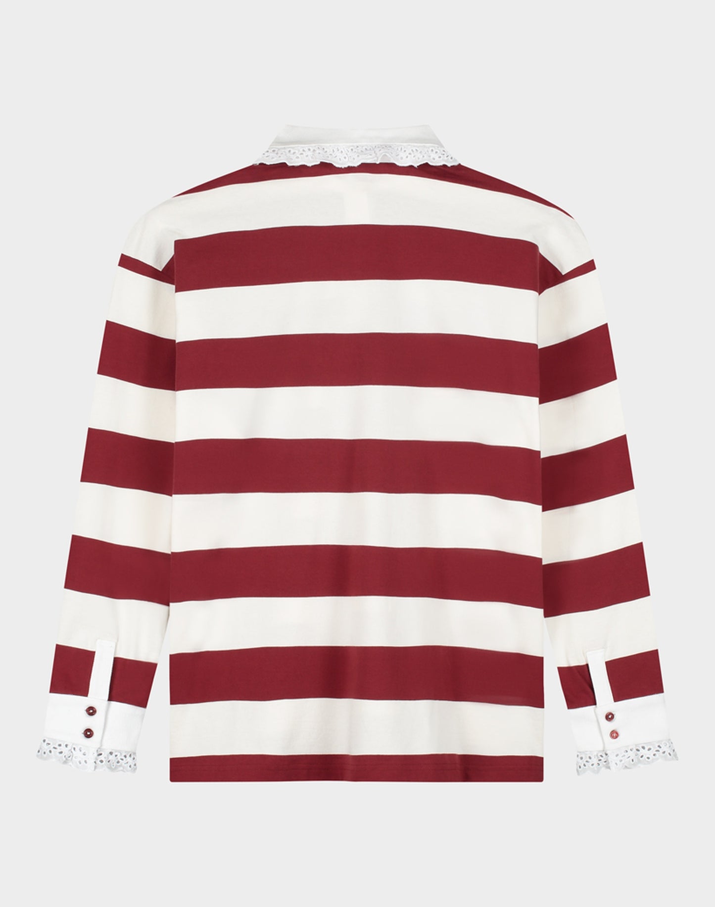 Zelina Polo Longsleeve Lace Cuff | Brown
