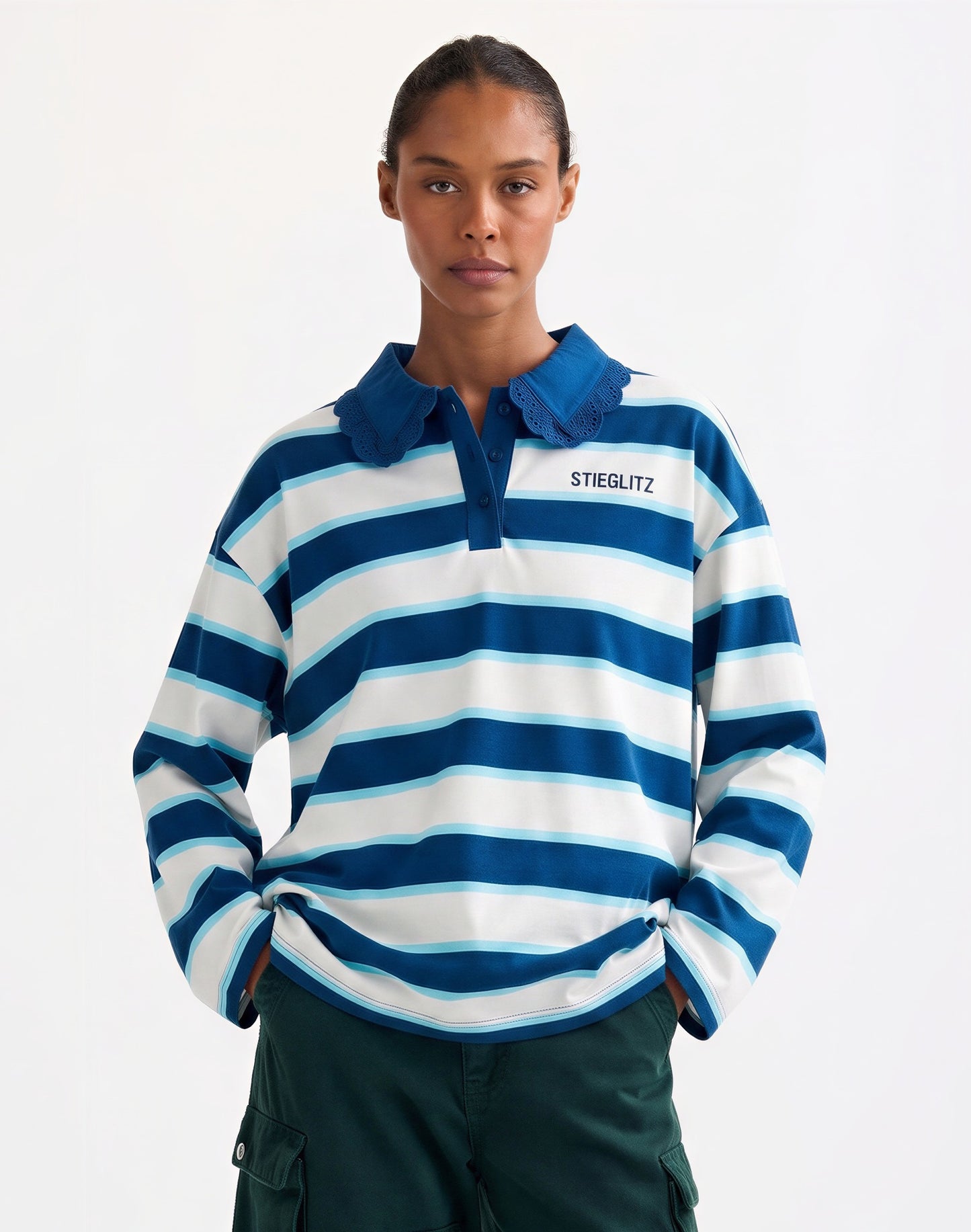 Zenira Polo Wide Longsleeve | Merlot