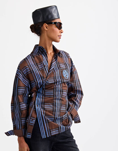 Zita Wrap Blouse | Brown