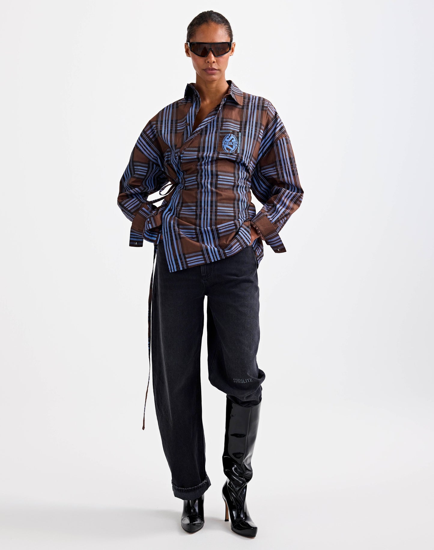 Zita Wrap Blouse | Brown