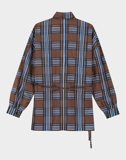 Zita Wrap Blouse | Brown