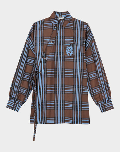 Zita Wrap Blouse | Brown