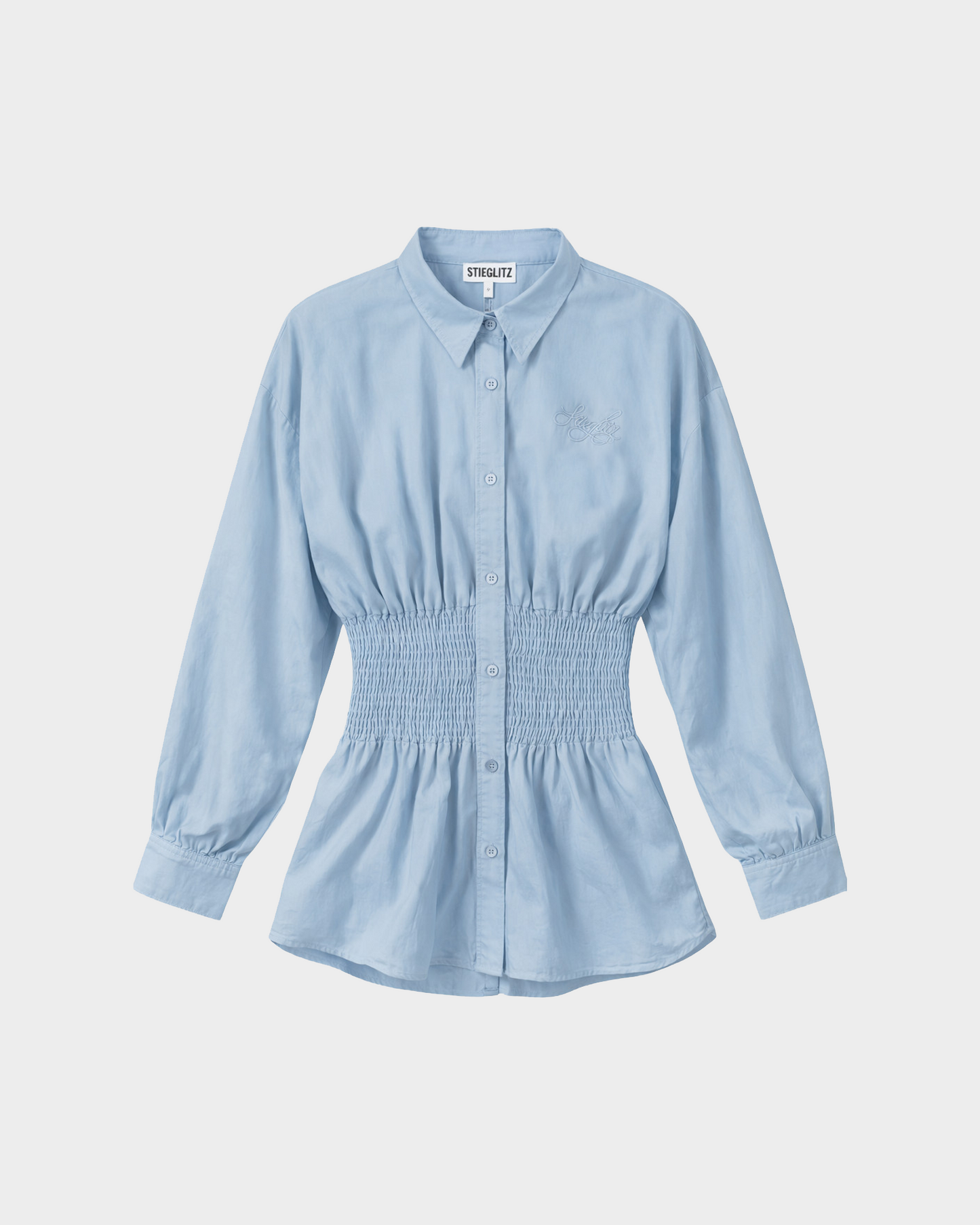 Amanda Smock Blouse | Blue