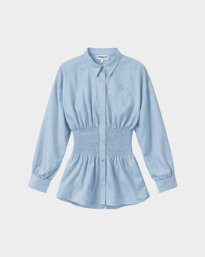 Amanda Smock Blouse | Blue