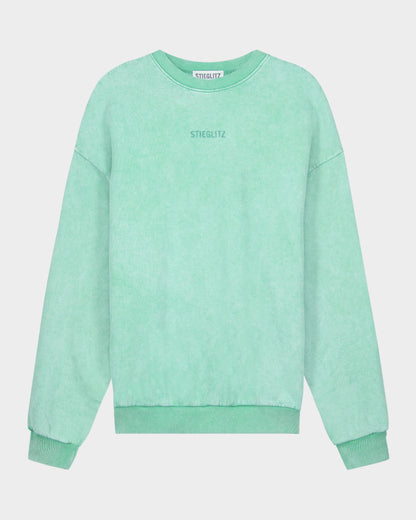 Basic Worn Out Sweater | Green