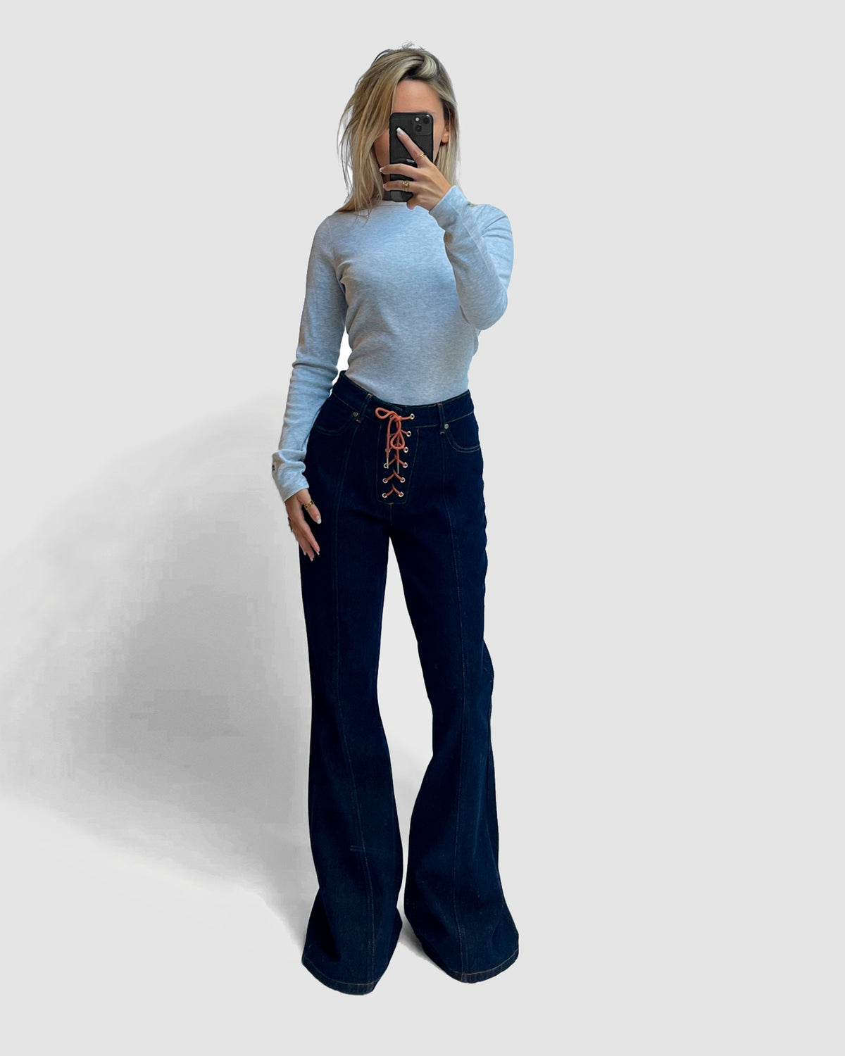 Dara Flared Jeans | Denim blue