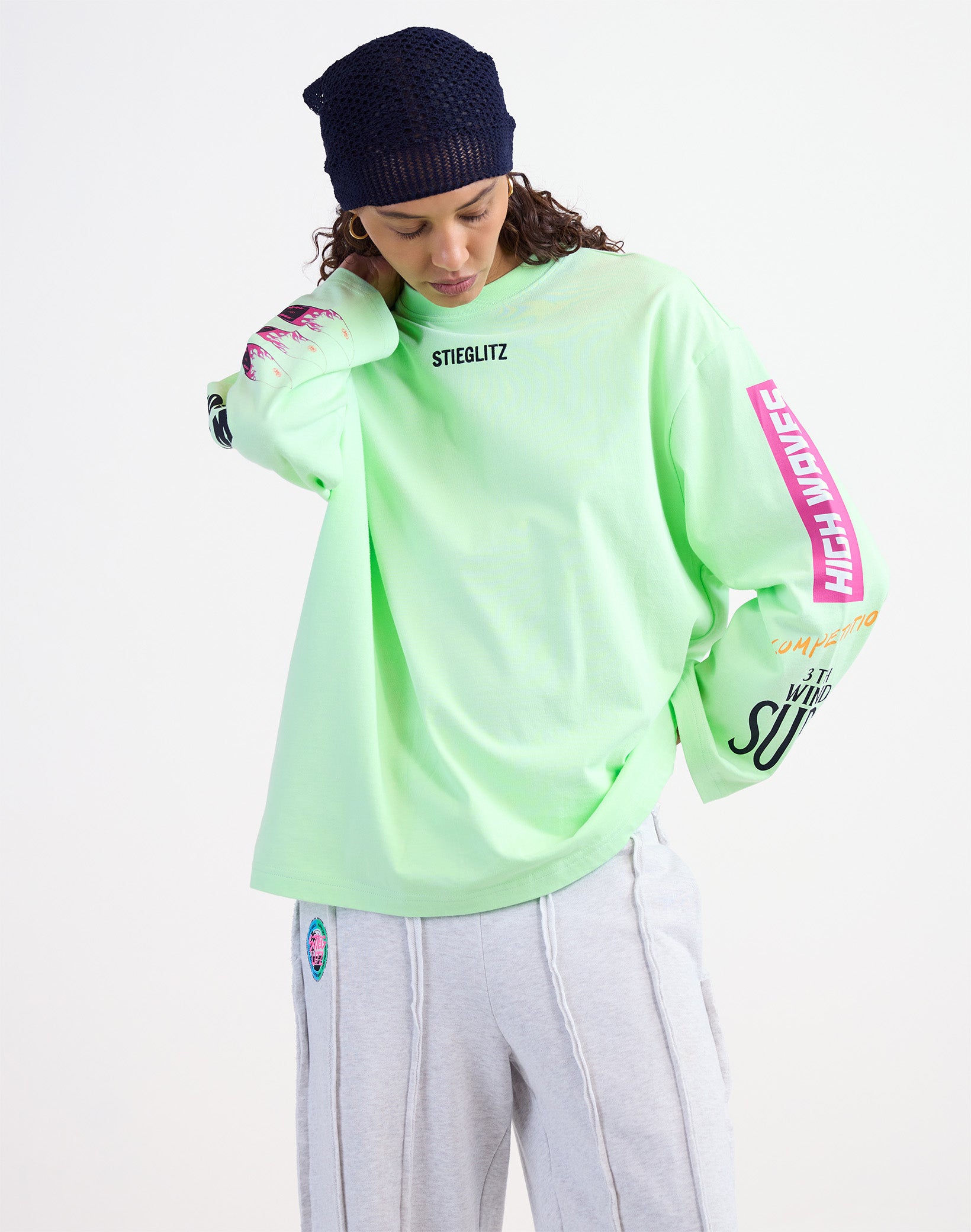 Monica Skate Longsleeve Groen | Stieglitz SS26 - STIEGLITZ
