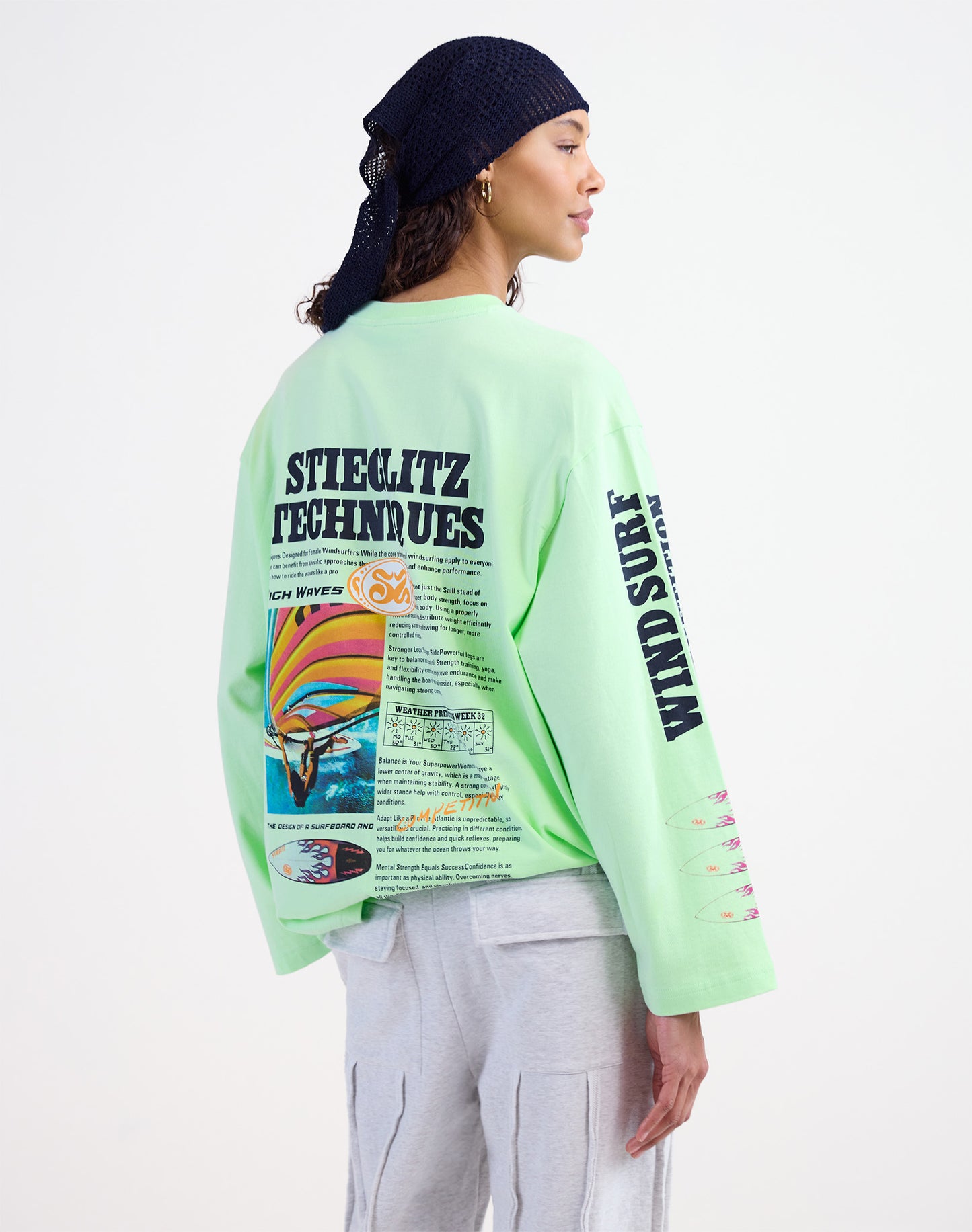 Monica Wide Skate Longsleeve | Green