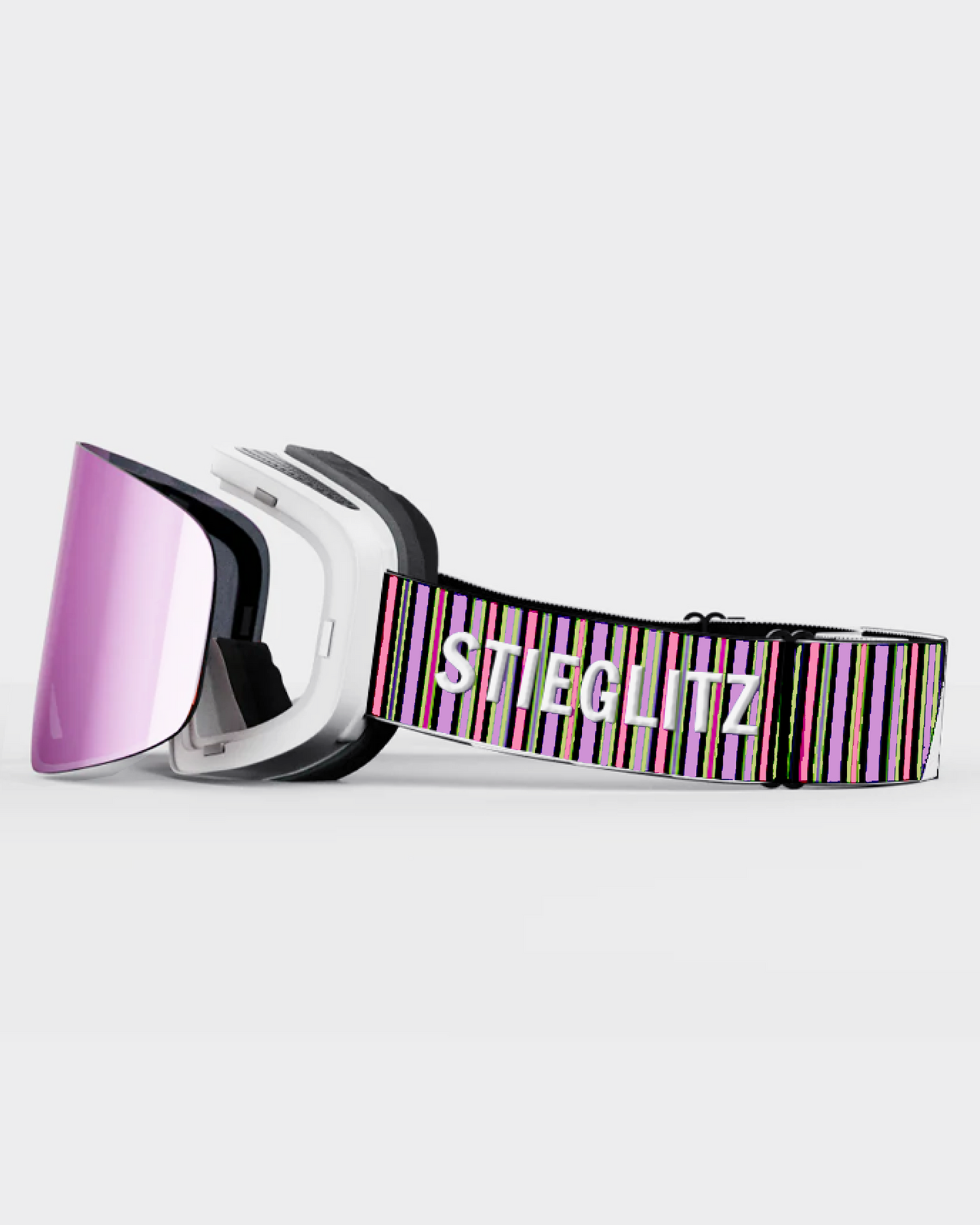 Skiglitz Stripe Goggles | Pink
