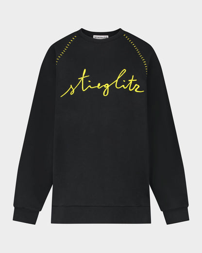 Stieg Stitch Sweater Black