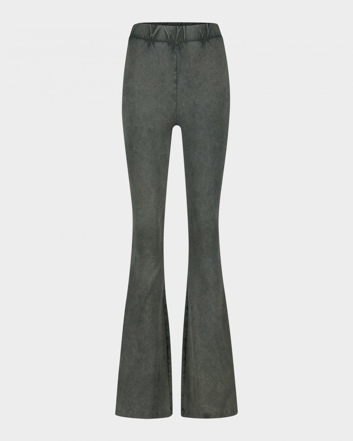 Worn Out Flared Broek | Green