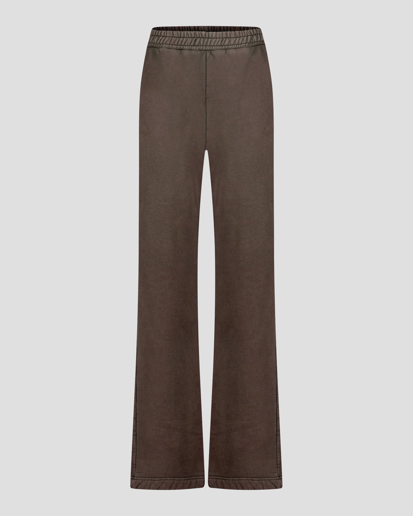 Worn Out Straight Leg Sweatpants Brown