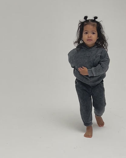 Hoda Kids Hoodie Washed Black